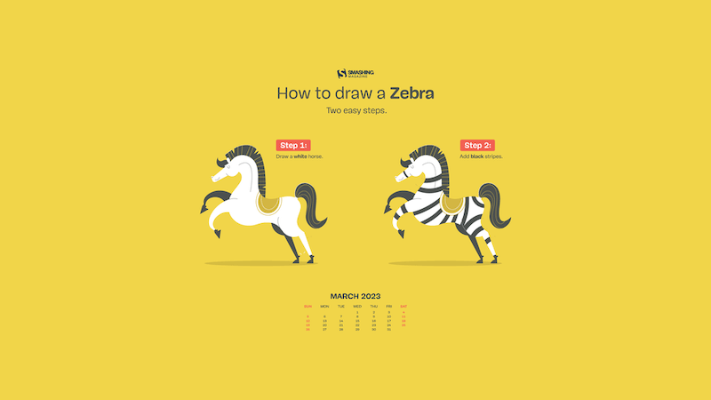 How To Draw A Zebra